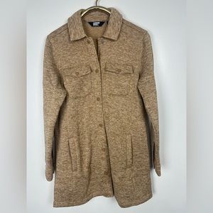 Lands End Women's Sweater Long Button-Down Cardigan M Medium (10-12)